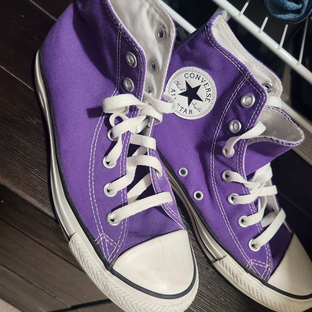 Converse Purple High-Top Sneakers